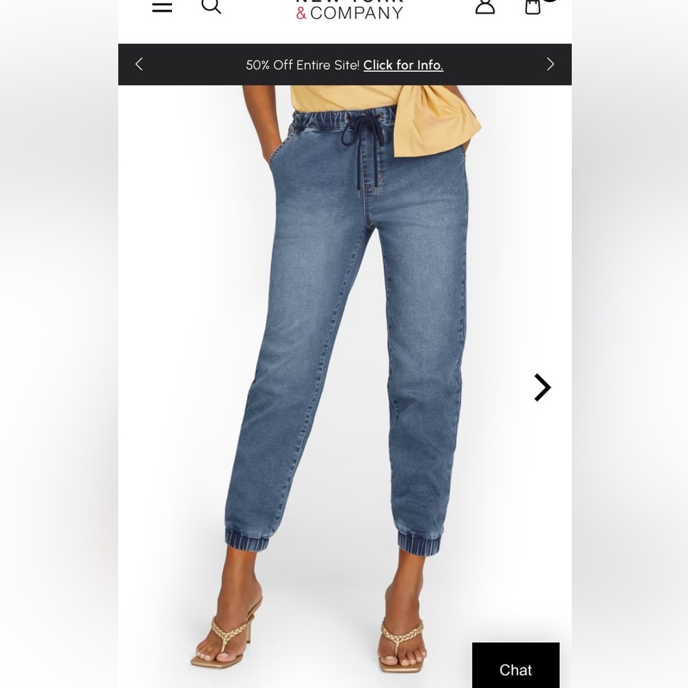 NY&Co Denim Jogger Pants